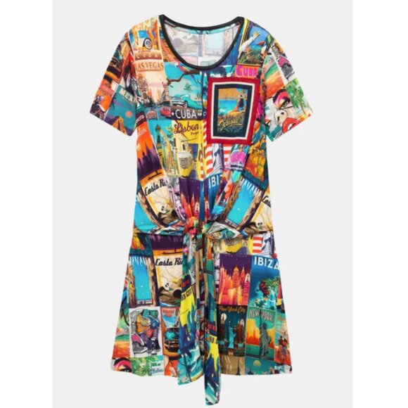 Desigual Dresses & Skirts - Desigual Phoebe Postcards Dress - Small